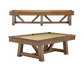 Botanic Rustic Dark Brown 8' Billiard & 12' Shuffleboard Table Set