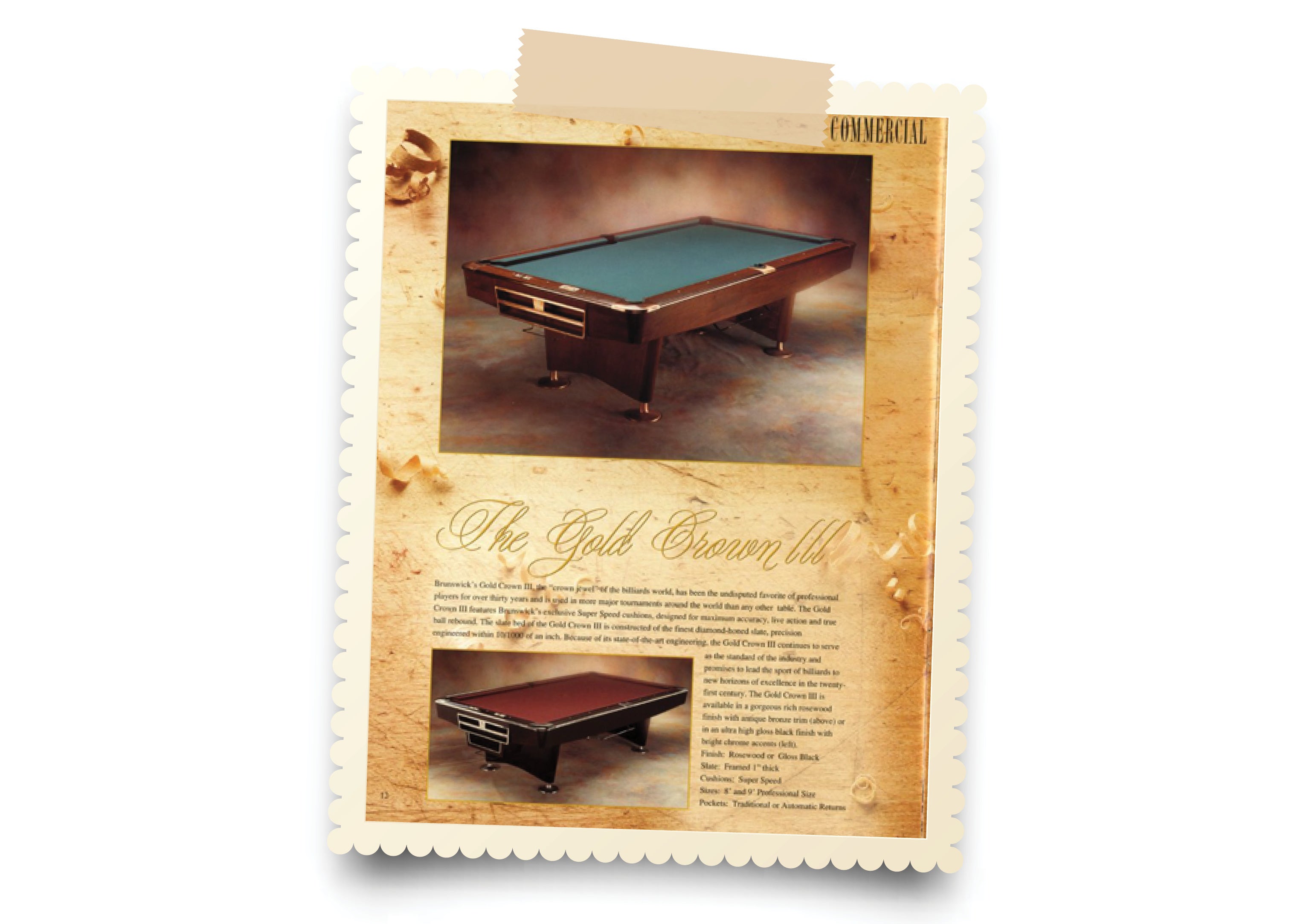 ビリヤード Brunswick goldcrown3 ビリヤード Brunswick goldcrown3 Gold Crown 3
