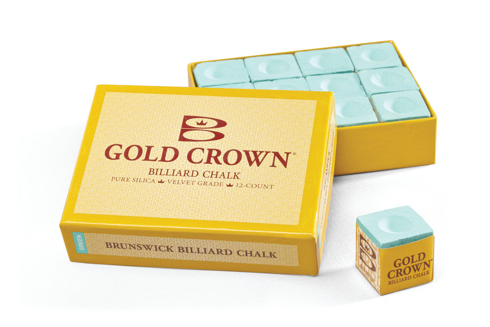 Gold Crown 12 Piece Billiard Chalk | Brunswick Billiards