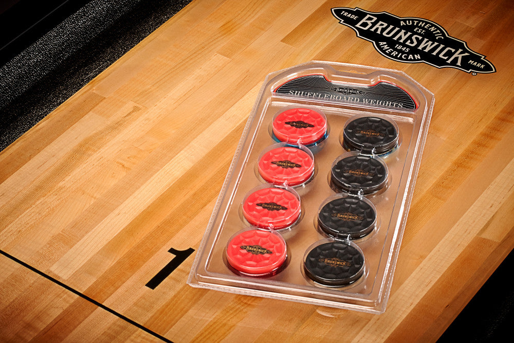 Shuffleboard Weights Red and Black Caps - photo 1